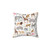 Vibrant Safari Animals Throw Pillow