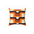 Mid-Century Modern Orange Throw Pillow