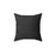 Black Crocodile Leather Accent Pillow