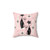 Mid Century Meow Retro Atomic Cat Pillow