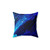 Cobalt blue abstract throw pillow