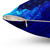 Cobalt blue abstract throw pillow