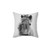 Stylish Black and White Horse Pillow