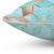 Geometric Blue and Gold Cubes Decorative Pillow
