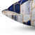 Geometric Blue and Gold Decorative Pillow