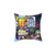 90s Rave Flyer Decorative Pillow