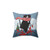Tuxedo Cat Bicycle Ride Pillow