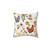 Watercolor Chicken Floral Pillow from the Charlotte Floral Collection