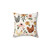 Watercolor Chicken Floral Pillow from the Charlotte Floral Collection