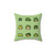 Frog Doodle Decorative Throw Pillow