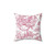 English Countryside Toile Throw Pillow