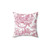 English Countryside Toile Throw Pillow