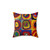 Kandinsky Squares with Concentric Circles Decorative Pillow