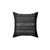 Typography Black Pillow - Decorative Throw Pillow for Home Decor