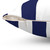 Navy Blue and White Striped Accent Pillow