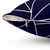 Navy Blue Mosaic Geometric Pattern Pillow