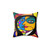 Funky Abstract Art Face Pillow