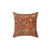 Floral Persian Rug Print Decorative Pillow