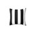 Black and White Striped Pillow with Large Vertical Stripes