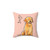 Golden retriever puppy pillow for positive mental health