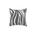 Chic Grey Zebra Print Decorative Pillow