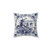 Vintage Dutch Blue Delft Windmill Print Pillow