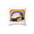 Majestic Jeff Goldblum pillow on a rainbow cloud
