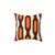 1970s Orange Capsules Throw Pillow