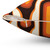 1970s Orange Capsules Throw Pillow