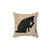 Our Flag Means Death 3 Pillow featuring a pirate flag with a skull and cat design