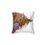 Highland Cow Print Scottish Pillow by Shirley MacArthur