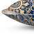 Blue and Gold Mandala Pattern Decorative Throw Pillow