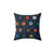 Retro Vinyl Pillow with Polka Dot Pattern
