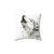 Watercolor Wolf Howling Decorative Pillow