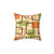 Mid Century Modern Abstract Squares Pattern 127 Pillow