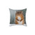 Red Squirrel in the Snow Decorative Pillow