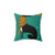 Black Greyhound Dog Pillow
