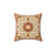 Orange Moroccan Style Bohemian Throw Pillow