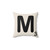 Scrabble Tile M Pillow - Decorative Geek-Chic Accent Cushion