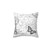 Vintage French-Style Pillow with Eiffel Tower and Floral Motifs