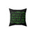 Beetlejuice-inspired throw pillow with gothic design