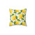 Watercolor Lemon Pattern Pillow
