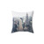 Foggy NYC Skyline Pillow