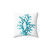 Aquamarine Coral Pillow