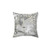 Marble Gray Silver Gold Decorative Throw Pillow