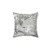 Marble Gray Silver Gold Decorative Throw Pillow