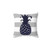 Navy Blue Pineapple Striped Pillow