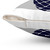 Navy Blue Pineapple Striped Pillow