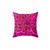 Fuchsia Pink Flower Decorative Throw Pillow