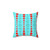 Retro Geometric Red and Turquoise Dots Pillow
